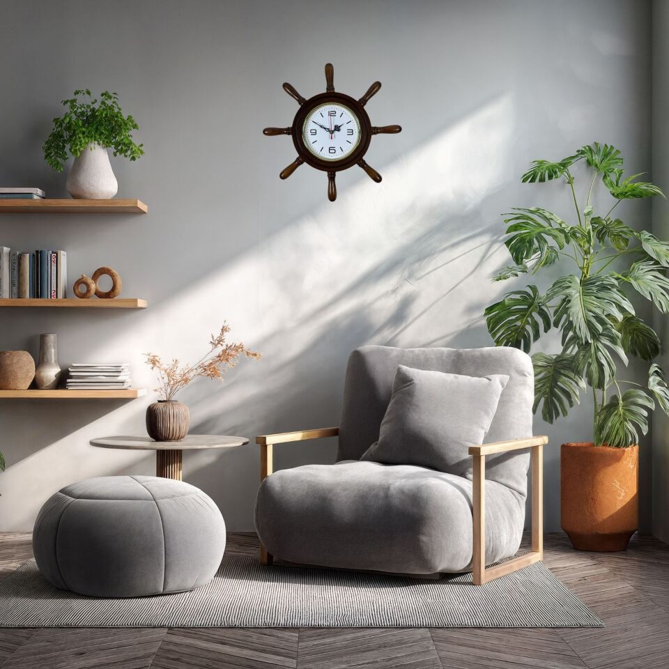 Eskitme Kavelalı Dümen Duvar Saati