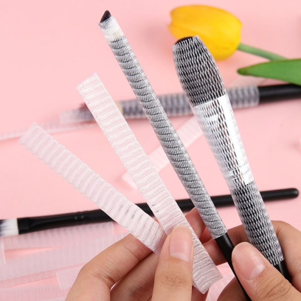 AD Makyaj Far Allık Kontür Eyeliner Fırça Malzemeleri Ürünleri Koruyucu File Kapak Örgü Kılıf S