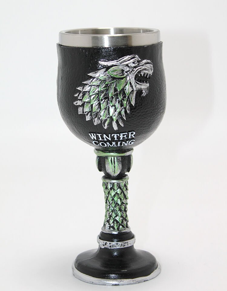 Game Of Thrones House Stark 3D Kabartmalı Çelik Kadeh Bardak