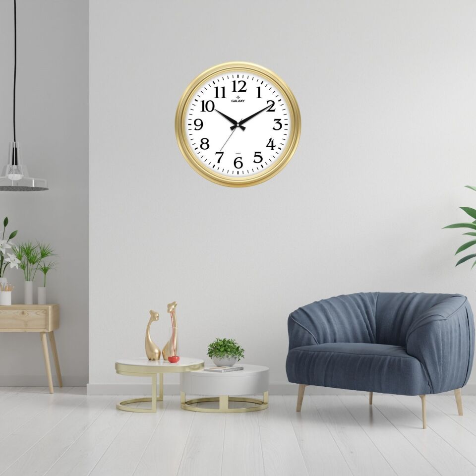 Gold 46 Cm Modern Duvar Saati