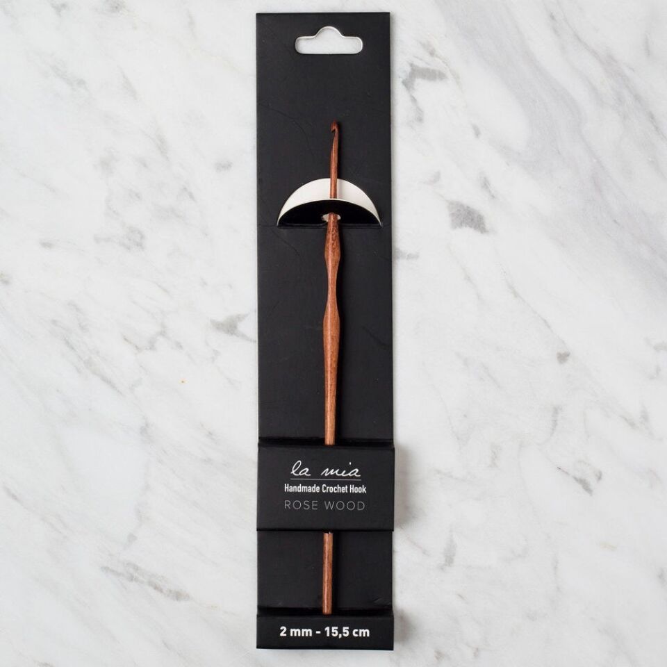 La Mia Rosewood 2 mm 15.5 cm Ahşap Yün Tığ