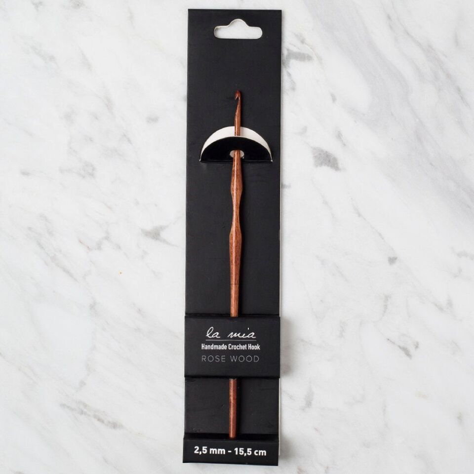 La Mia Rosewood 2.5 mm 15.5 cm Ahşap Yün Tığ