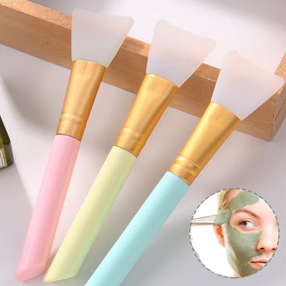 AD 2li Silikon Temizlemesi Kolay Kullanılabilen Yüz Cilt Bakımı Maske Ve Krem Spatulası