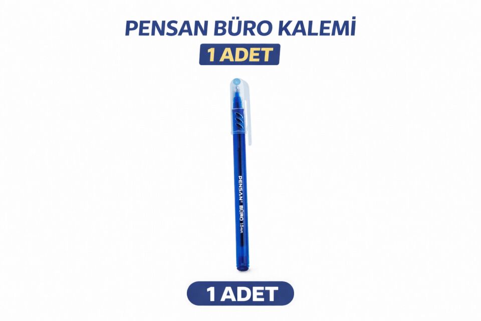 Pensan Büro Tükenmez Kalem 1.0 mm Mavi 1 Adet