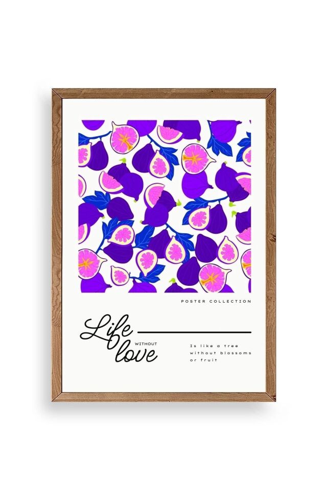 İncir Ahşap Çerçeveli Tablo 30 x 42