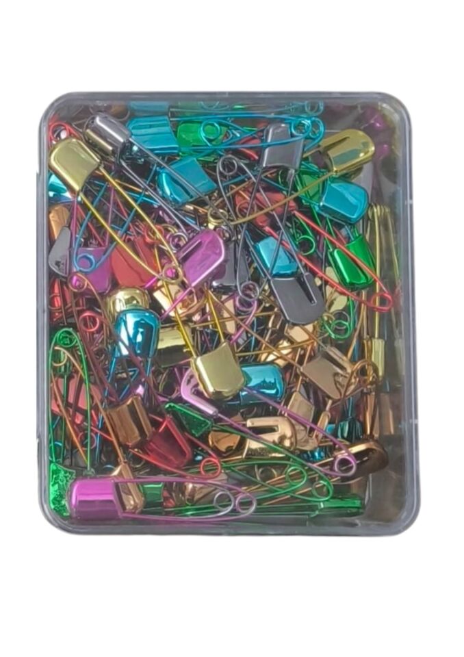 Çengelli İğne Kilitli Bebe Renkli Büyük 100 Adet