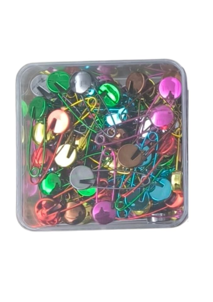 Çengelli İğne Kilitli Bebe Renkli Küçük 100 Adet