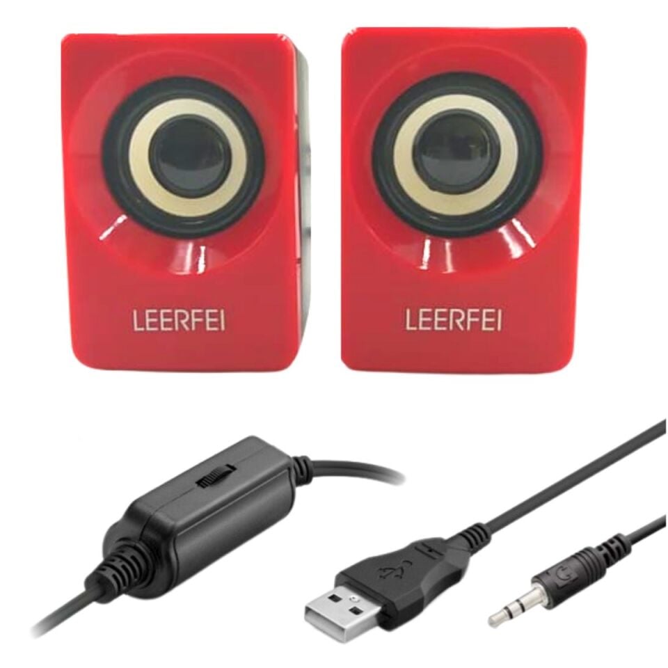 AD N62 1+1 Multimedia USB ve Jacklı Mini Hoparlör Yüksek Stereo Ses Sistemi