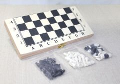 Ahşap Kutulu Satranç Tavla Seti Model 4