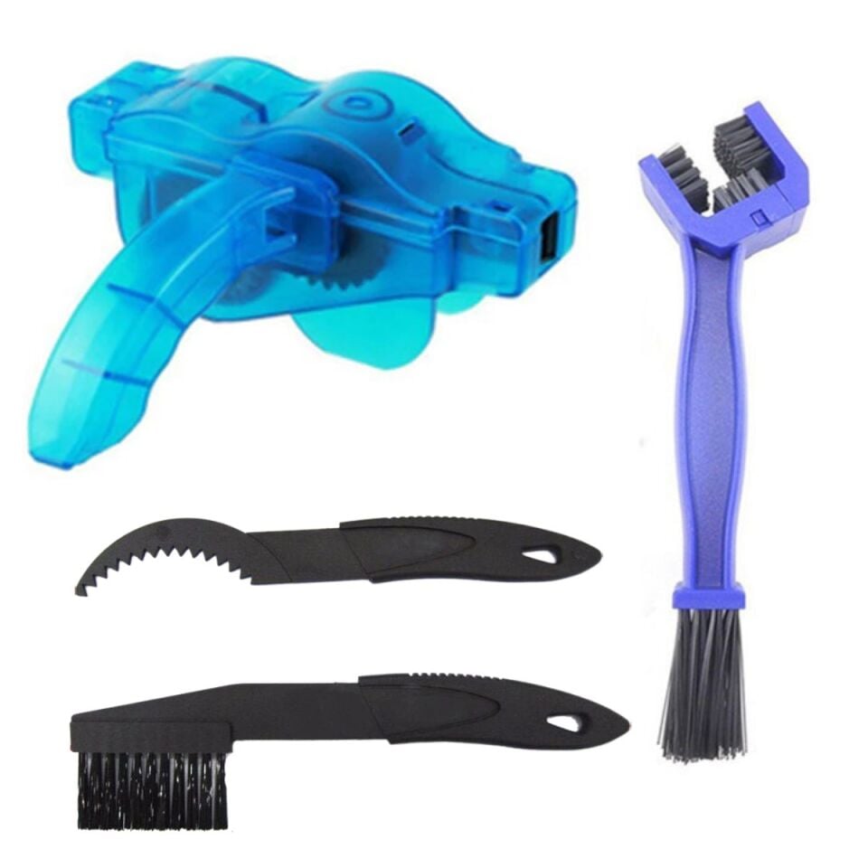 AD Bisiklet Zincir Dişlisi Koruyucu Pas Sökücü Temizleme Fırçası Aparatı Bakım Seti 4 Parça