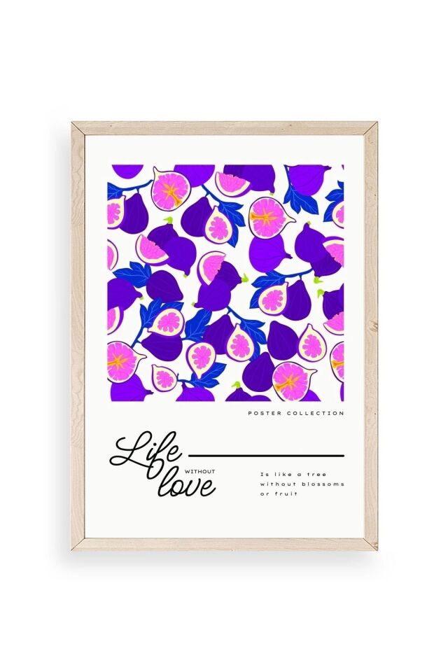 İncir Ahşap Çerçeveli Tablo 50 x 70