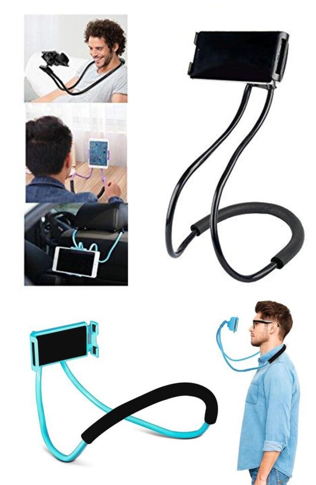 AD Boyuna Asılan Ergonomik 360 Derece Cep Telefonu Tutucu Stand