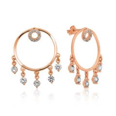 925 Ayar Gümüş Halka Küpe T3931 (491491)