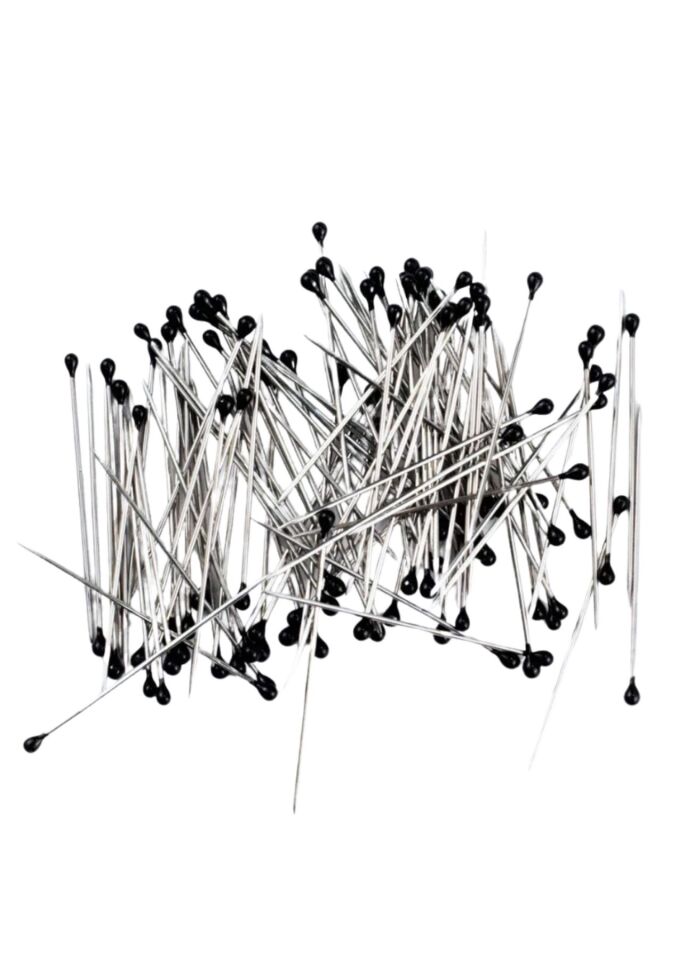 Minelli İğne Kutulu Siyah Başlı 100'lü