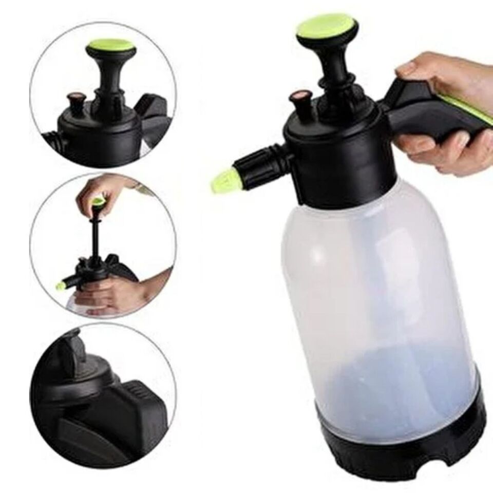 AD 2 Başlıklı Oto Köpük, Su Püskürtme ve Bitki Bakım Sulama Aleti Oto Yıkama Spreyi 2 Litre