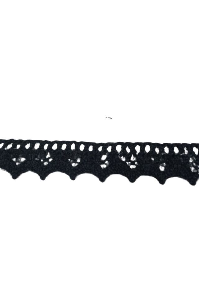 Kopanaki Dantel en 1,5 cm Siyah 5 Metre