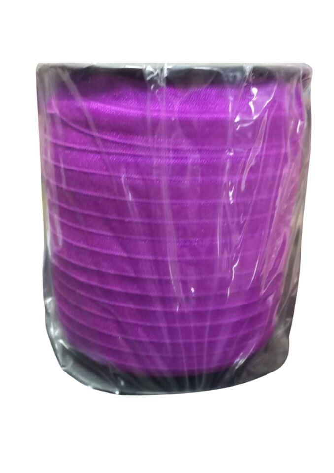 Çamaşır Lastiği Düz 1 cm  1 Metre Mor