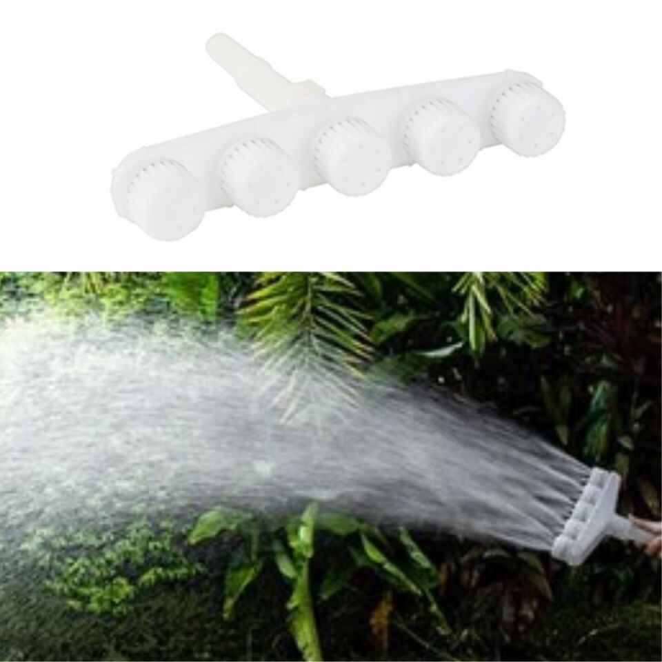 AD 5 Kafalı Peyzaj Bahçe Tarla Çim Sulama Başlığı Yüksek Basınçlı Su Püskürtücü Hortum Aparatı