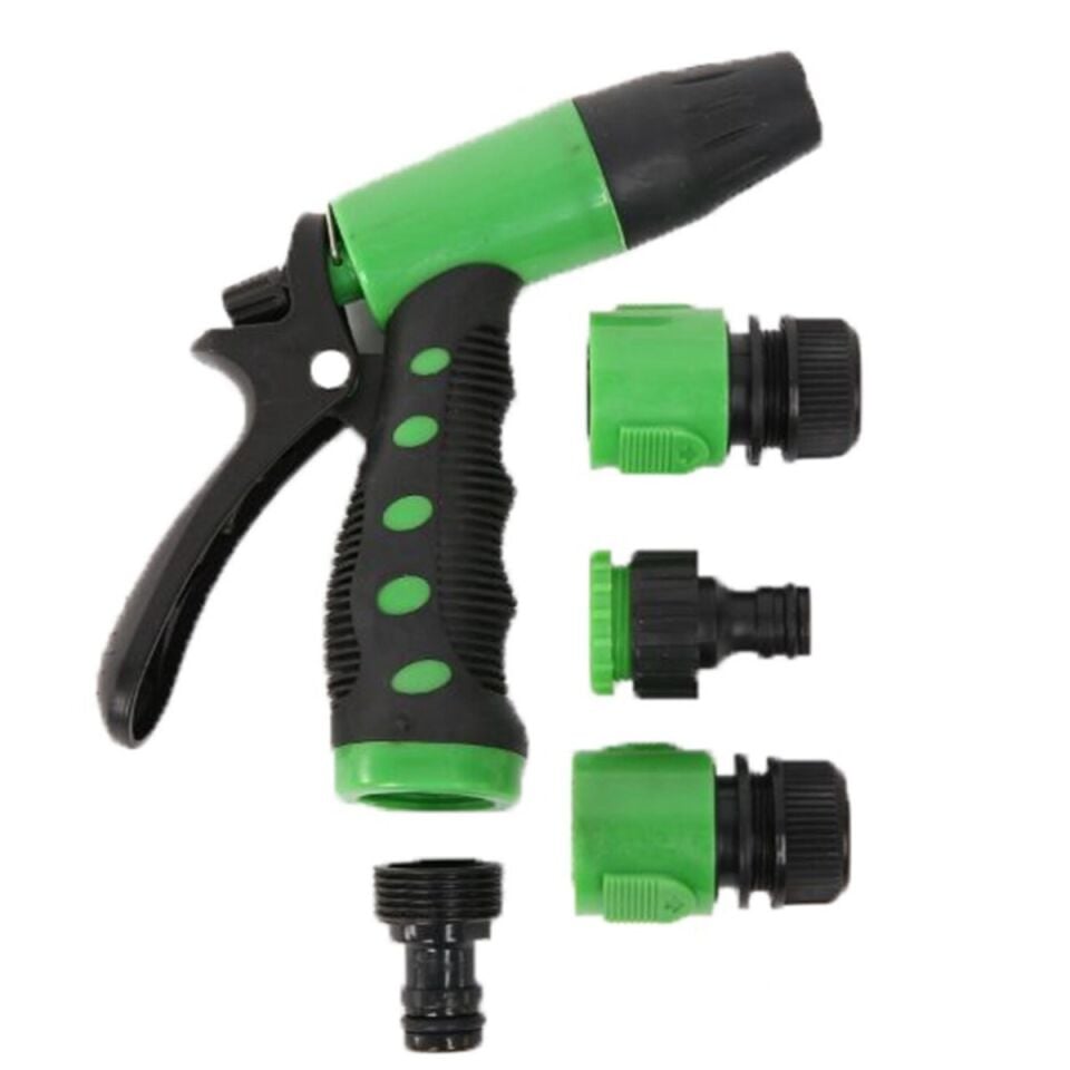 AD 2 Fonksiyonlu 5li Bahçe Tarla Otomatik Sulama Tabancası Seti Hortum Bağlantısı Aparatı