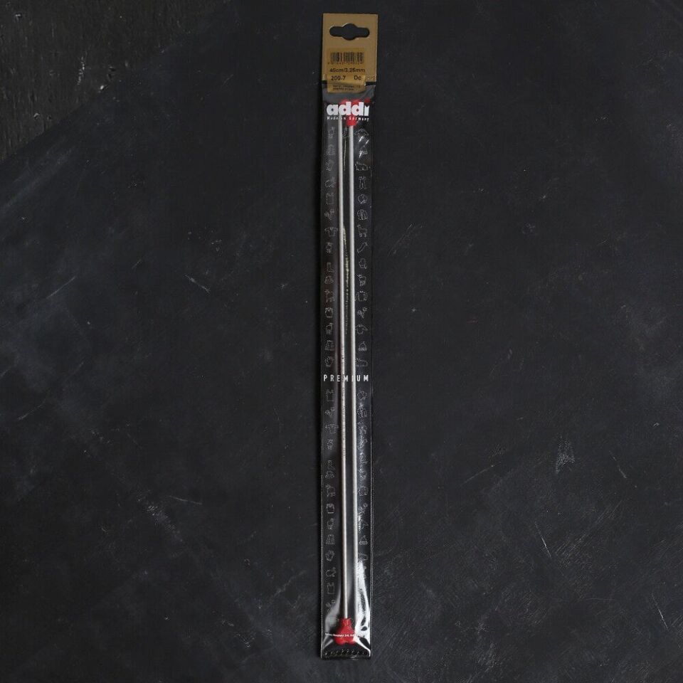 ADDI KALPLİ 3.25MM 40CM KLASİK ALÜMİNYUM ÖRGÜ ŞİŞİ