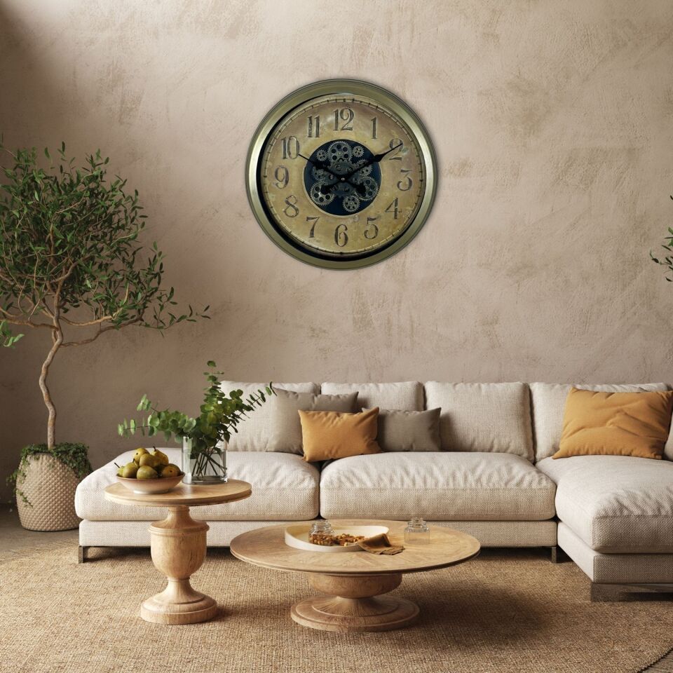 Nostalgia 60 Cm Çarklı Duvar Saati