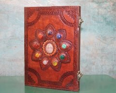 Taşlı Deri Defter Model 14