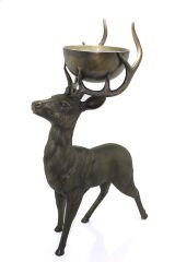 Metal Geyikli Kase 77 Cm