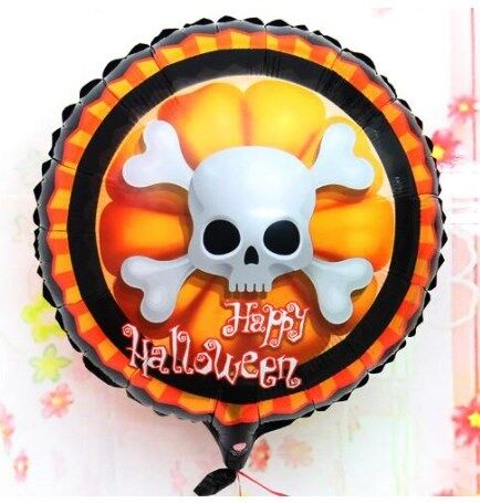 Mey İthalat® Halloween İskelet Kuru Kafa Folyo Balon 18 inç