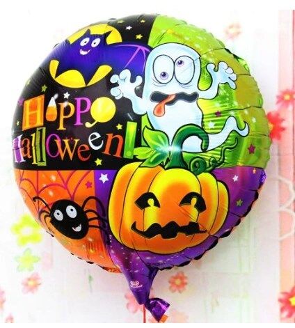 Mey İthalat® Halloween Örümcekli Kabaklı Folyo Balon 18 inç