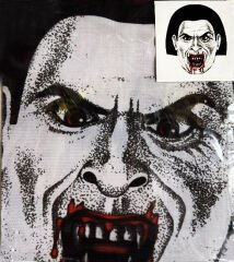 YÜZE YAPIŞAN KAFAYA TAM GEÇMELI STREÇ KANLI VAMPIR MASKE