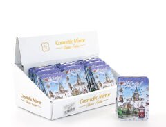 Taşlı İstanbul Tasarımı El Aynası İnce Model 24