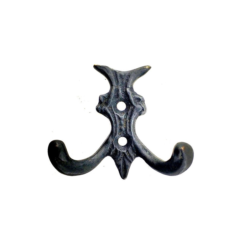 Antika Tarz Dekoratif Pirinç Koç Çiftli Askı - 50x55mm, Oksit (491491)