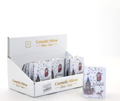 Taşlı İstanbul Tasarımı El Aynası İnce Model 27