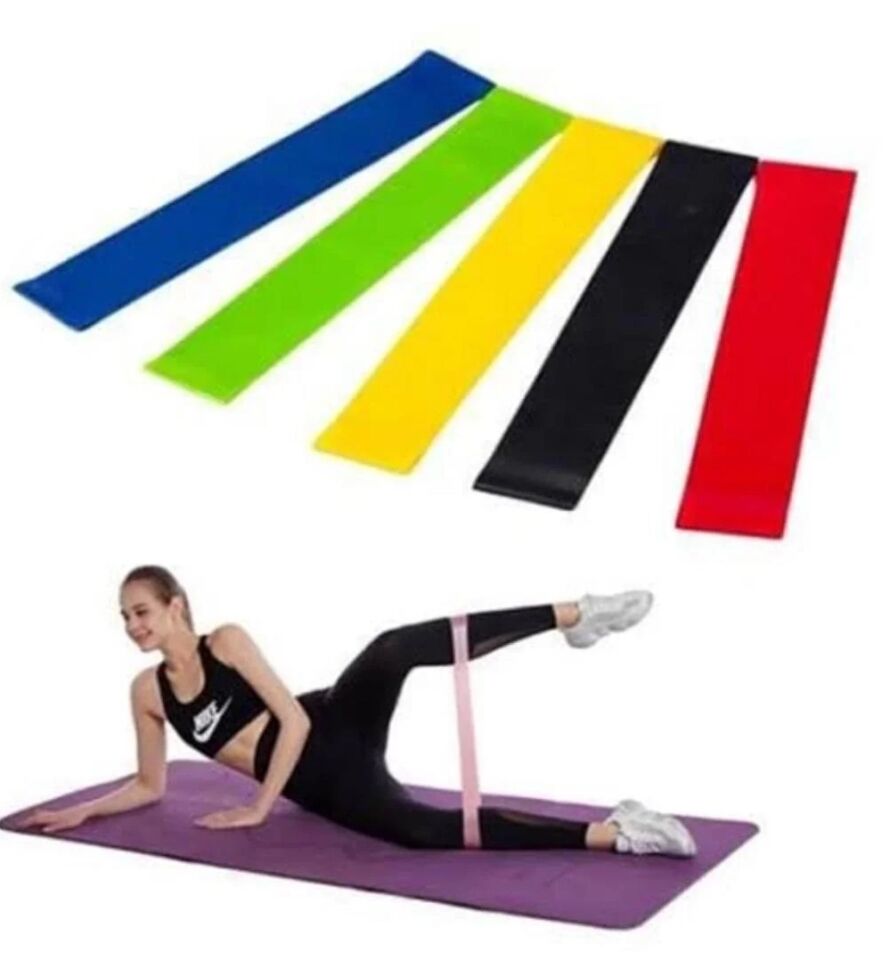 Aerobik Bant 5 Li Pilates Yoga Bandı