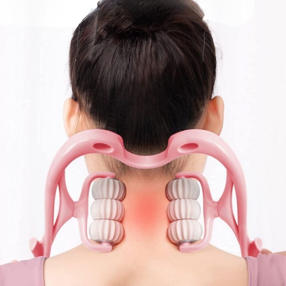 AD Çok Fonksiyonlu Manuel Altı Tekerlekli Boyun Masaj Aleti