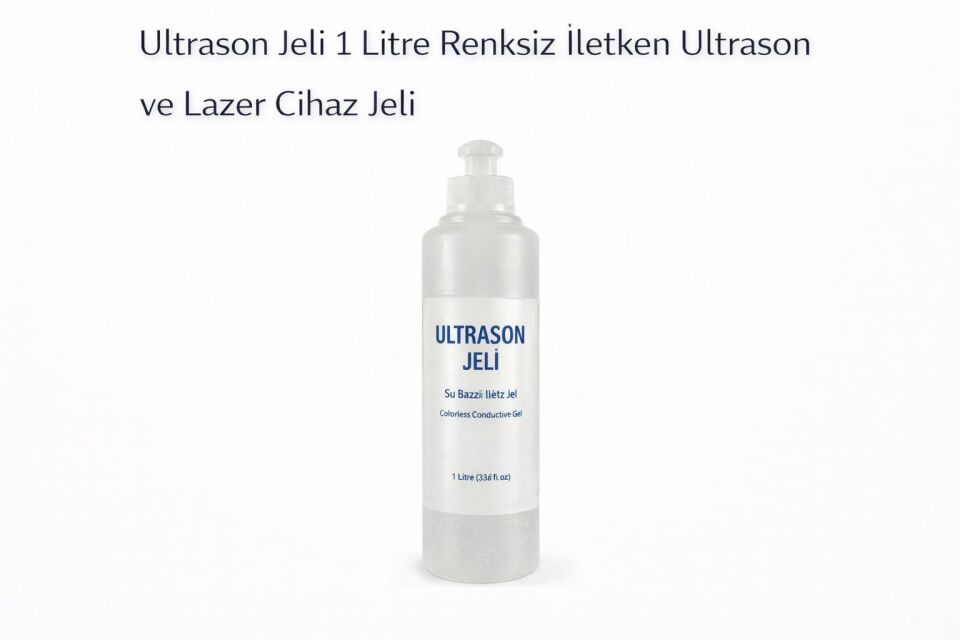 Ultrason Jeli 1 Litre Renksiz İletken Ultrason ve Lazer Cihaz Jeli 1 ADET