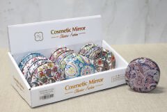 Taşlı Yuvarlak El Aynası Kalın Model 2