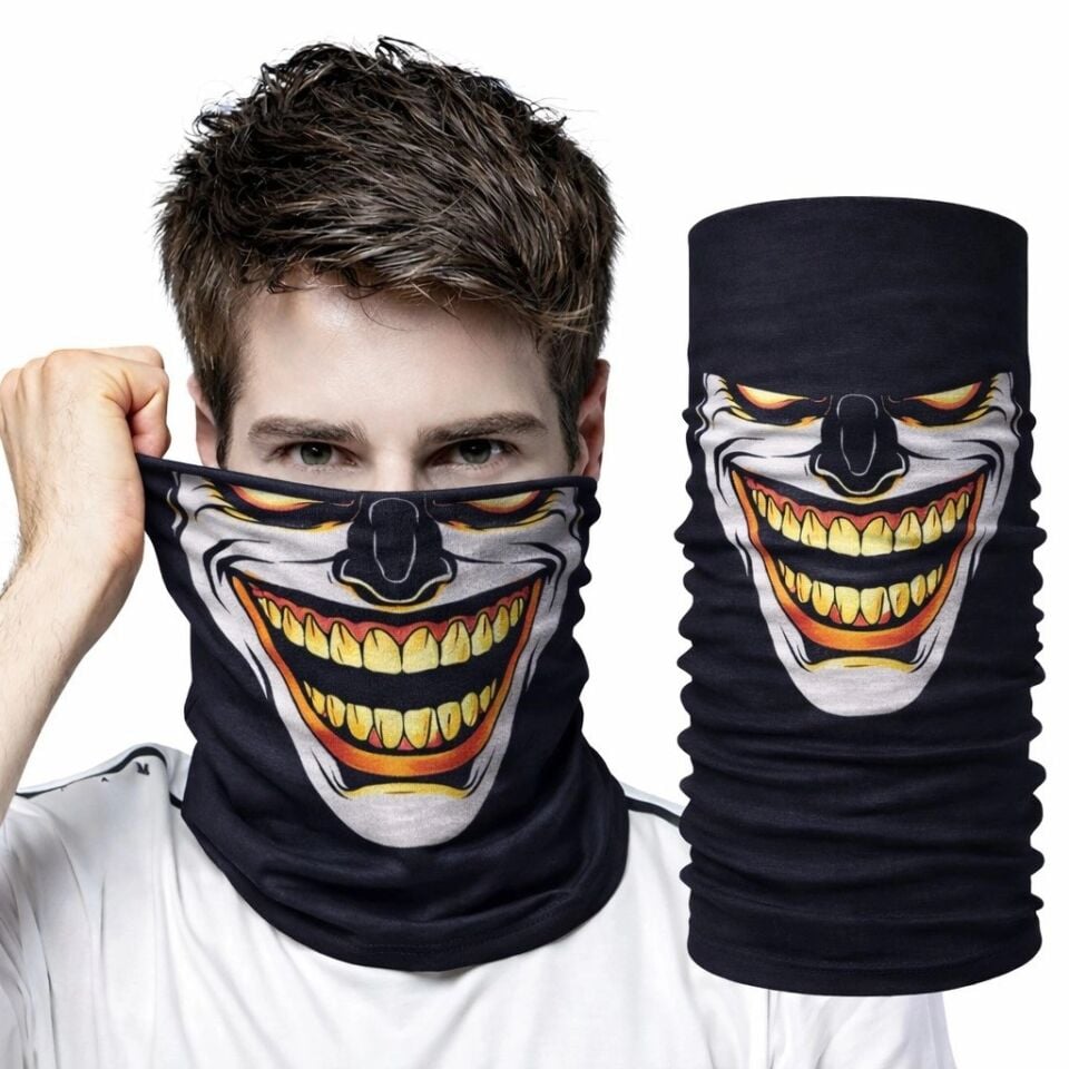 Mey İthalat® Joker Gülüşlü Baf Maske – Çok Amaçlı Boyunluk Bandana 3 No