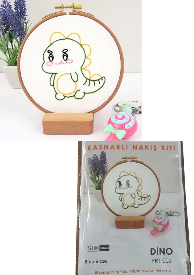 Nakış Kitleri Kasnaklı 8.6 X 6 cm Dino