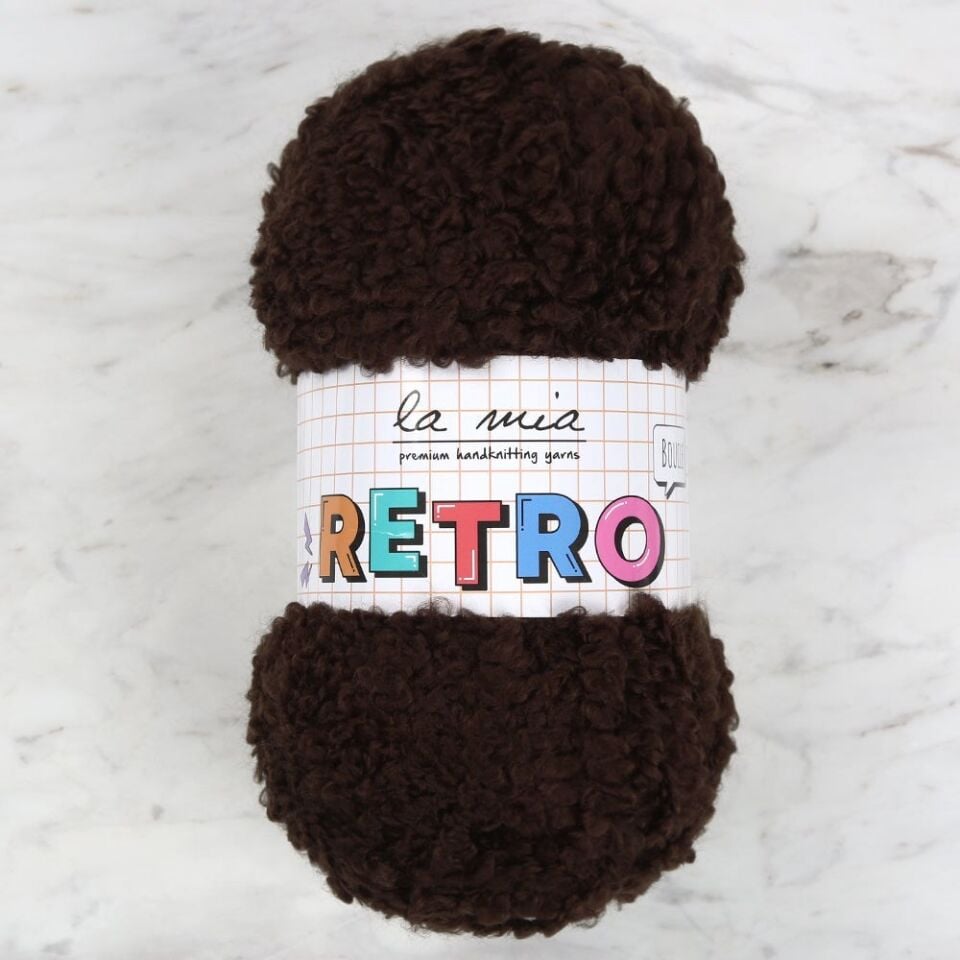 La Mia RETRO Koyu Kahve El Örgü İpi - LM0890