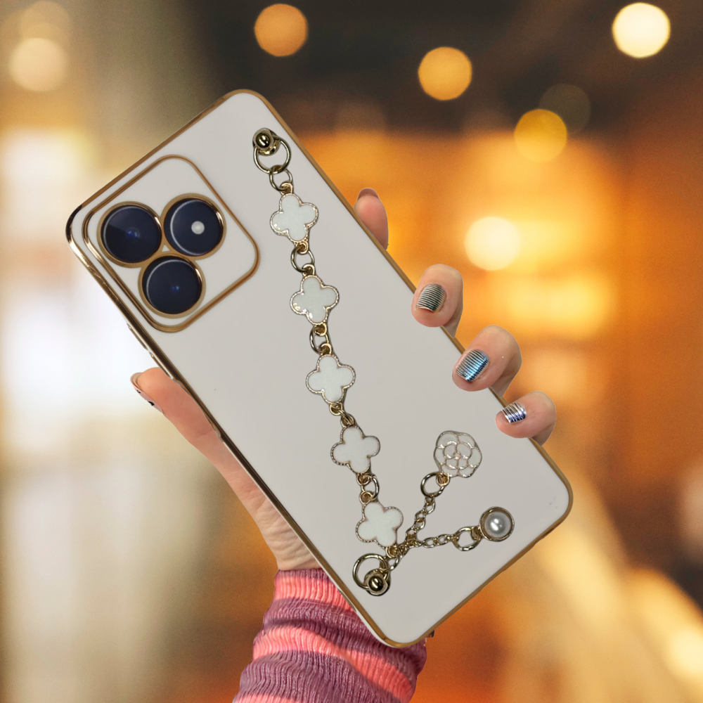 Realme C53  Elçek Şanzeli̇ze Kilif Beyaz (491491)