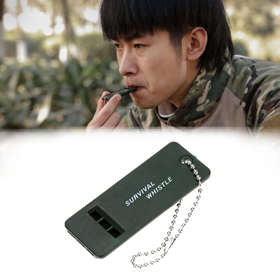 AD Kamp Outdoor Yaşam Yüksek Sesli Acil Durum Survival Plastik Düdük