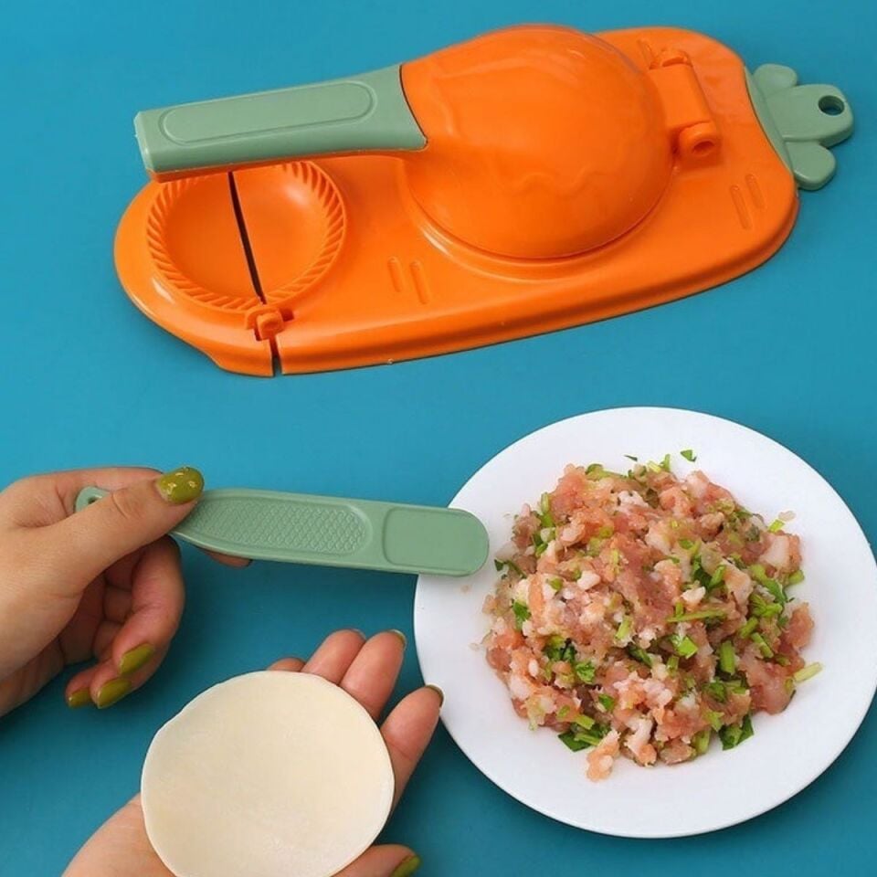 AD Havuç Tasarımlı Şık  Pratik  Börek Mantı Hamuru Presleme  Börek Yapma Kalıbı