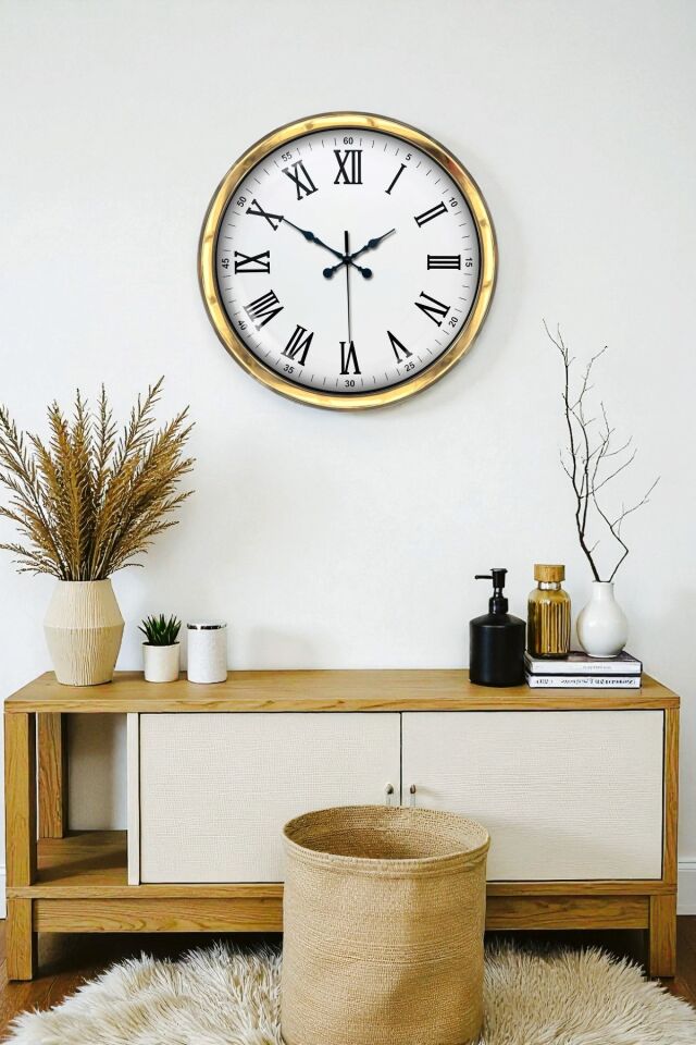 Majestic Gold 40 Cm Metal Duvar Saati