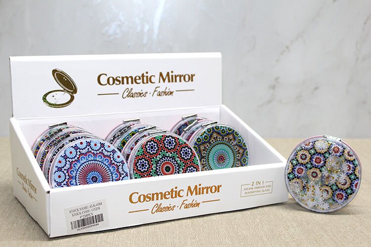 Mandala Desenli Hareketli Sulu El Aynası - Model 3