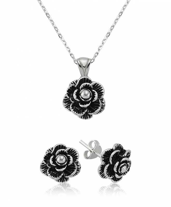 925 Ayar Gümüş Çiçek Set ST2610030 (491491)