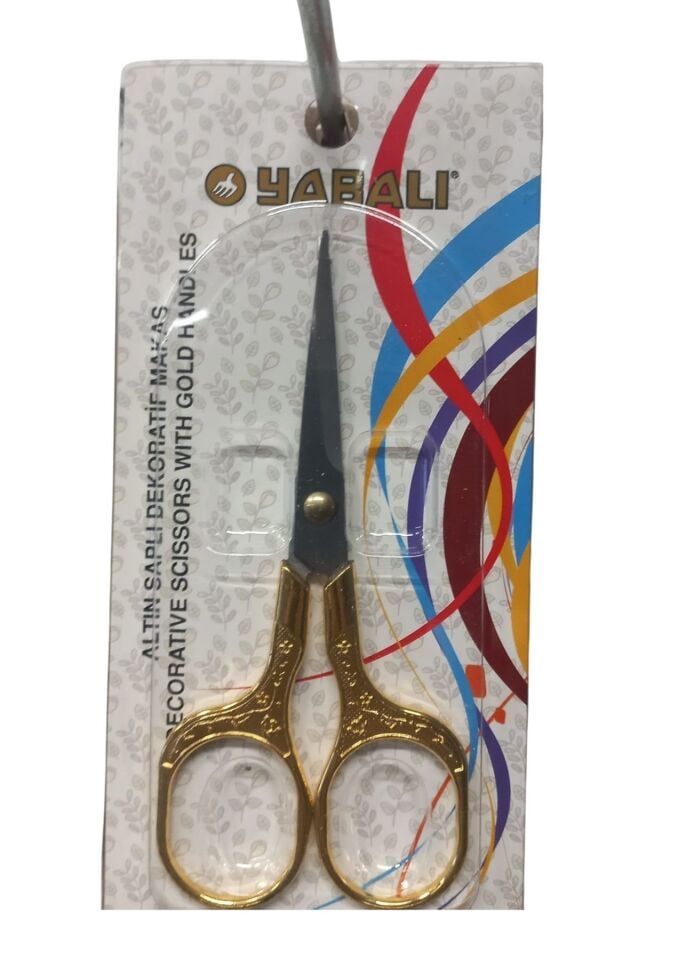 Nakış Makası Altın Saplı Dekoratif Makas Model 1