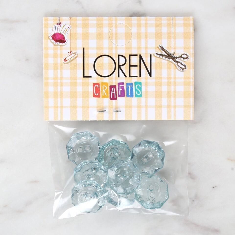 Loren Crafts Açık Yeşil 8'li Düğme - 3065
