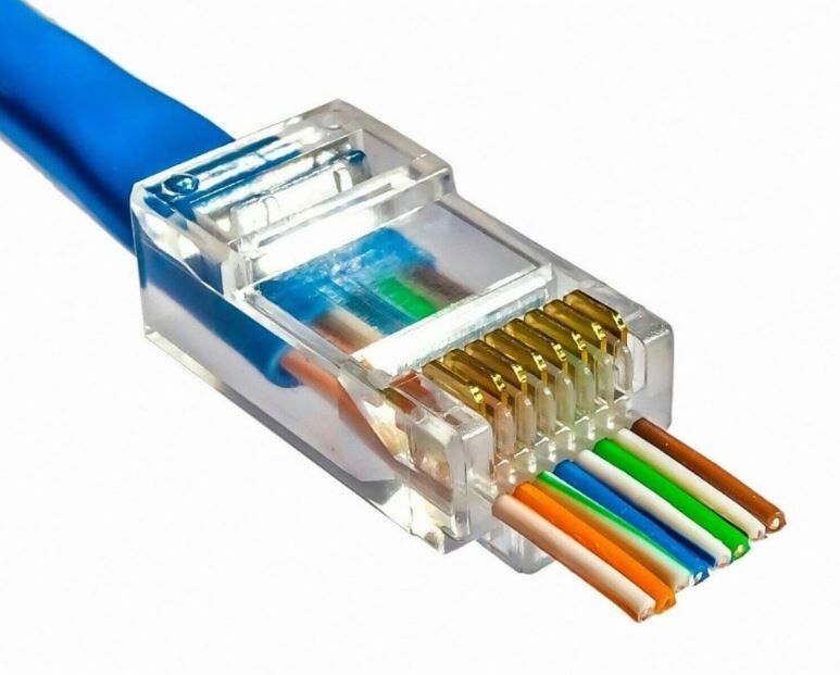Yeni Nesil Rj45 Cat5/Cat6 8P/8C Açık Uçlu Soket (100Lük Paket) (491491)