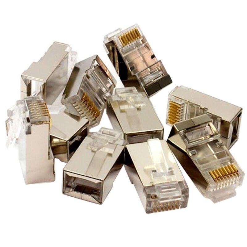 Metal Rj45 Cat6 Metal Uç 8P/8C Shıeld 100 Lü Paket Fiyat (491491)